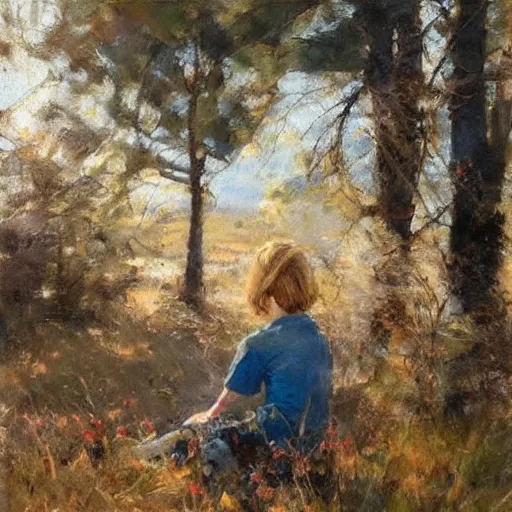 Image similar to artwork by Richard Schmid