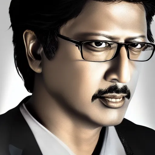 Image similar to a portrait of a rajesh hamaal, highly detailed, cinematic lighting, hyperrealistic, 4 k, digital art