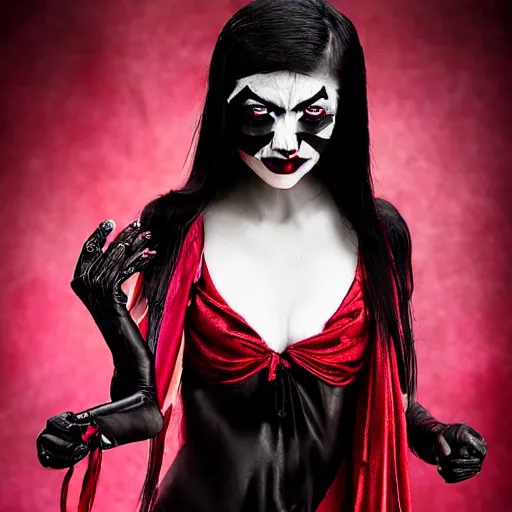 Prompt: asian vampire woman, photograph by peter kemp