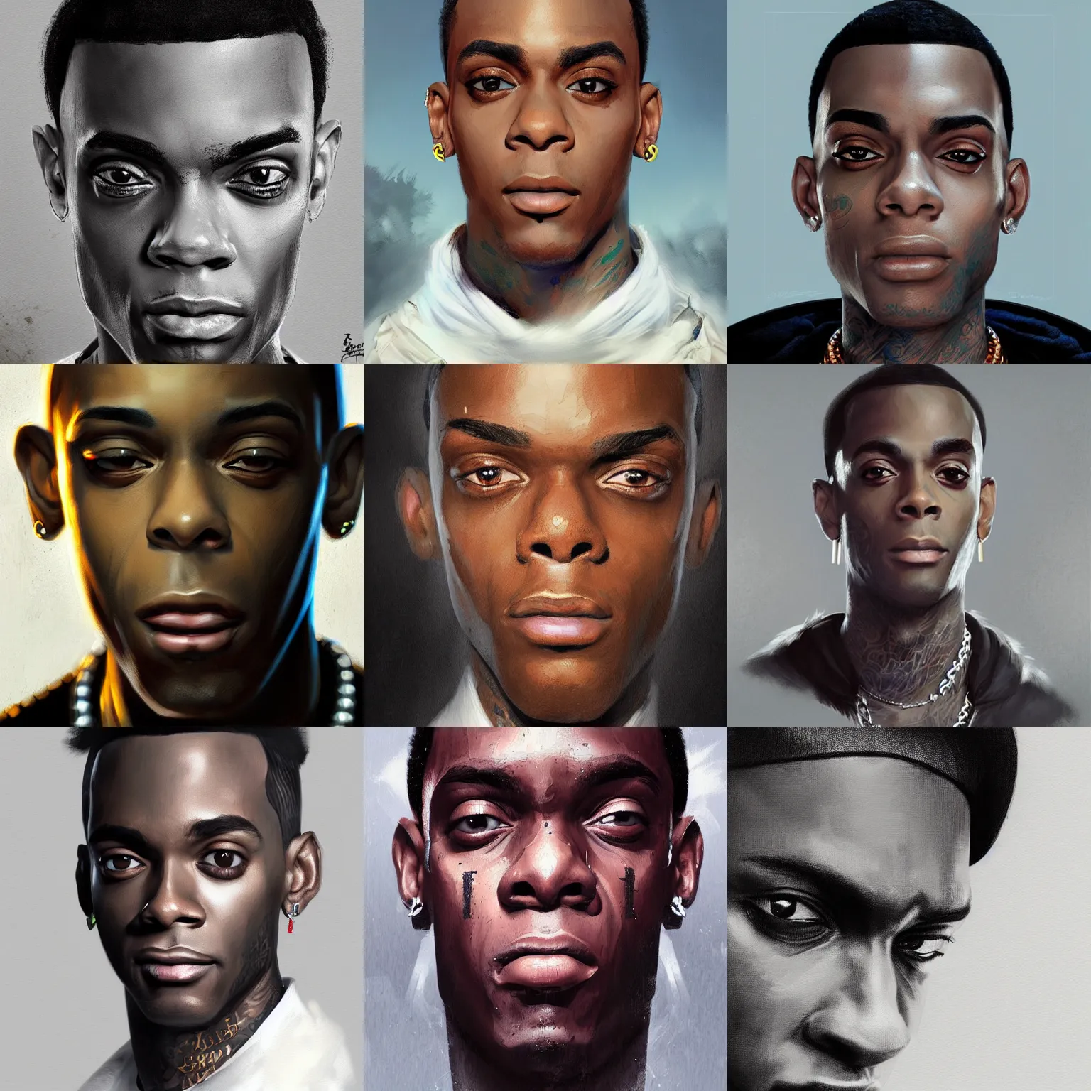 Prompt: portrait of soulja boy,digital art,ultra realistic,ultra detailed,art by greg rutkowski,detailed face