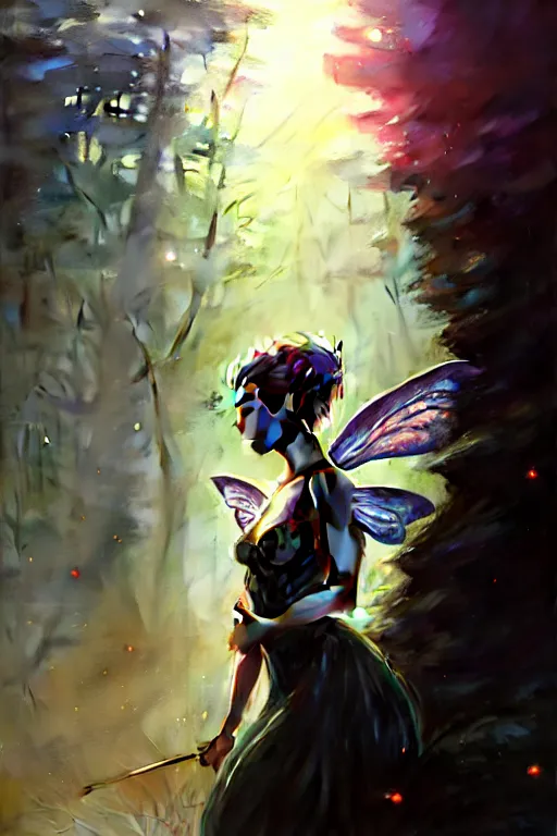 Image similar to cinematic shot of an epic portrait of a fairy dressed in military clothes, shiny skin, beautiful eyes, beautiful, small details, night setting, realistic poster with volumetric light from craig mallism, artgerm, jeremy lipkin and michael garmash, unreal engine, radiant light, detailed and complex environment, digital art, trends at art station, a masterpiece