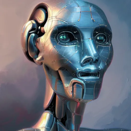 Prompt: artificial intelligence non - humanoid code, oil painting, ultradetailed, artstation, ultradetailed, digital painting, ultradetailed