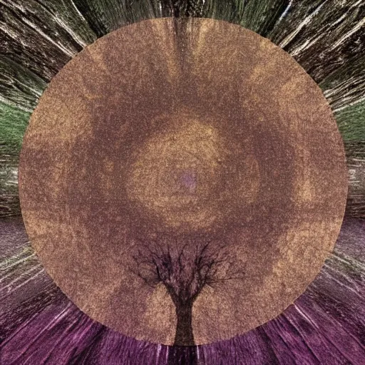 Prompt: a visual effect spell circle texture with a tree and alpha background color 4 k stylized