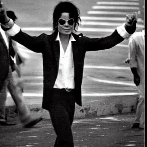 Image similar to old photo of michael jackson in rio de janeiro