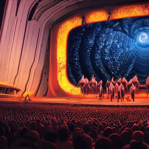 Image similar to the first paragraph from genesis. imax, 7 0 mm. digital live - action. concept art. dramatic lighting. saturated. neo - noir science fiction. despicable me live - action.