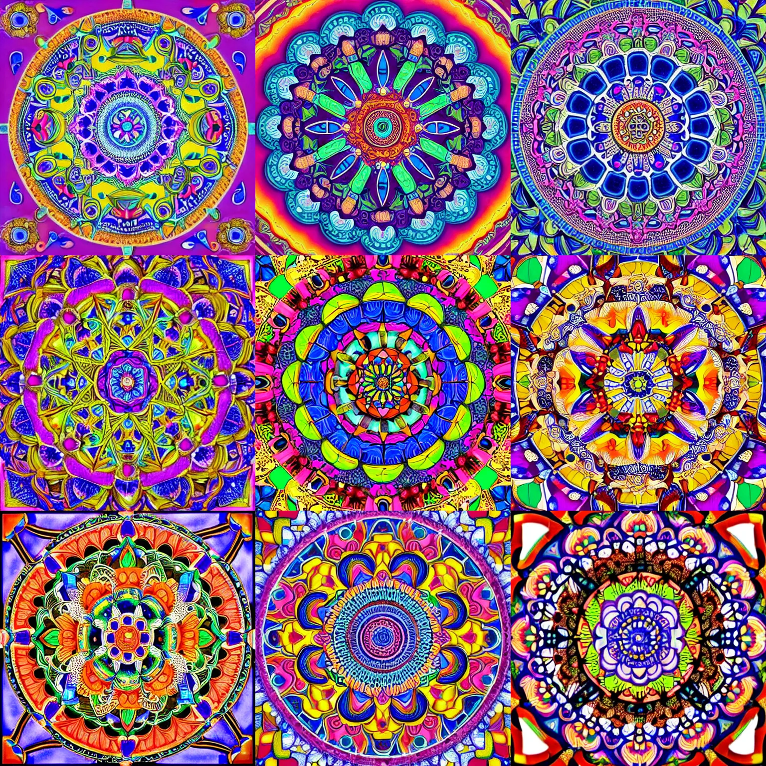 Prompt: Beautiful mandala by Charles Gilchrist, ((colorful mexican tiles)), intricate, ornate, gorgeous, sacred geometry, inspiring, phi, artstation
