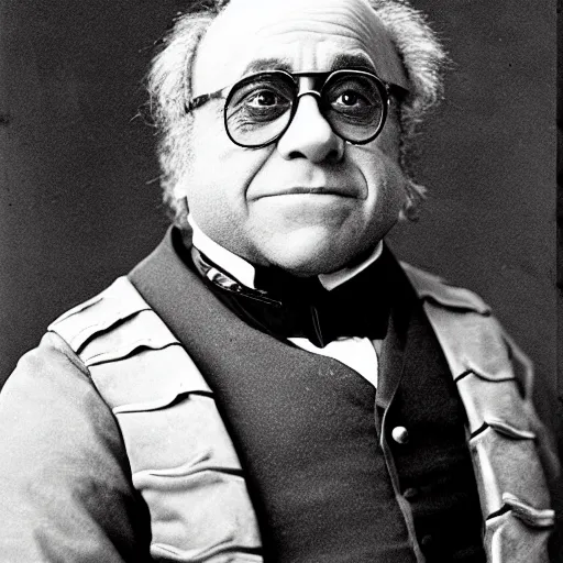 Image similar to portrait photograph of danny devito as a civil war confederate general