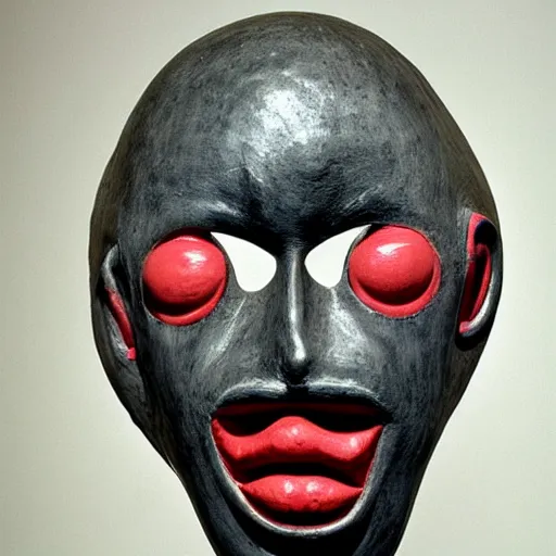 Image similar to monster mask by louise bourgeois