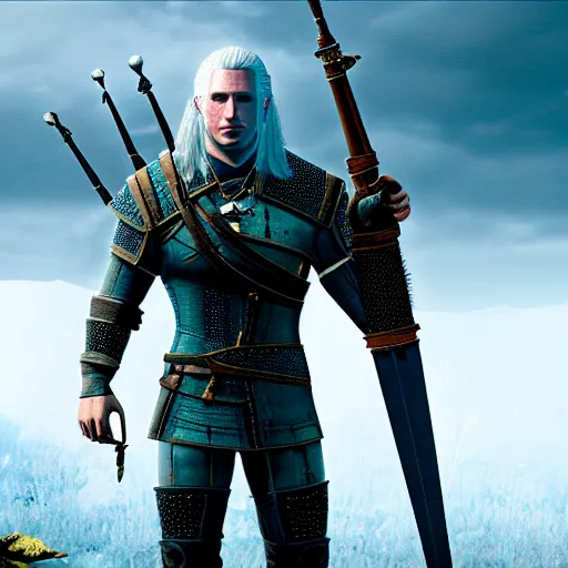 Geralt of Rivia in Dark Souls, screenshot, ps3