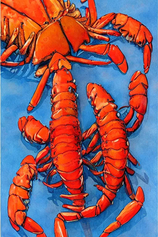 Image similar to giant lobsters by jerry pinkney