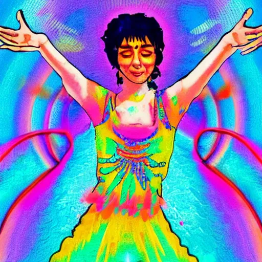 Prompt: lsd dancing queen