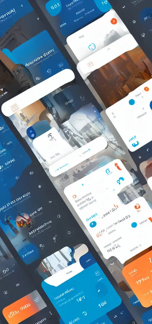 Image similar to the user interface of an app for booking flights, trending on dribbble, artstation, behance. made in figma, ux, graphic design, user experience design, cuberto, ios