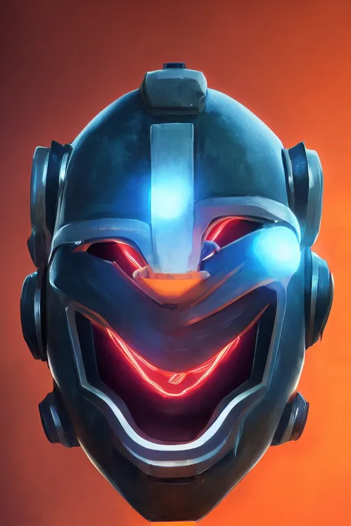 Image similar to epic mask helmet robot ninja portrait stylized as fornite style game design fanart by concept artist gervasio canda, behance hd by jesper ejsing, by rhads, makoto shinkai and lois van baarle, ilya kuvshinov, rossdraws global illumination radiating a glowing aura global illumination ray tracing hdr render in unreal engine 5