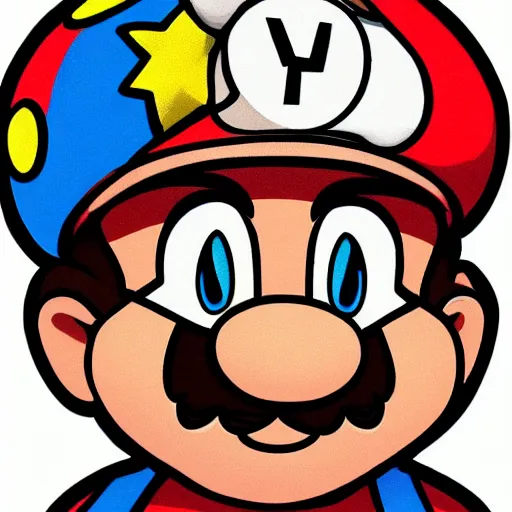 Image similar to mario with down syndrome