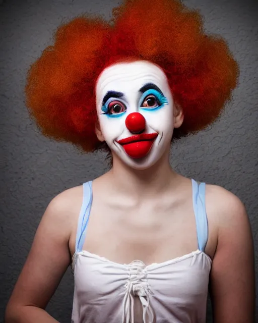 portrait photo of a cute clown girl | Stable Diffusion | OpenArt