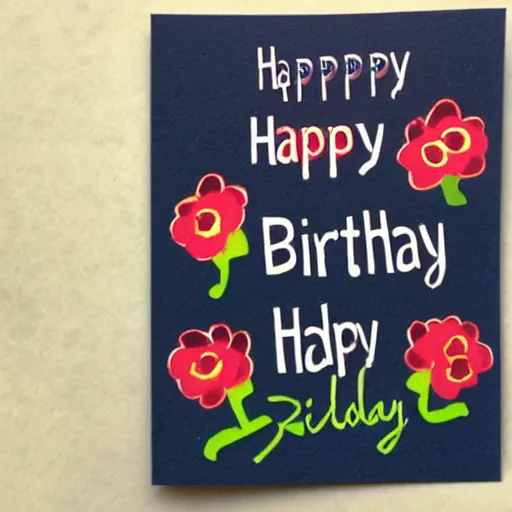 Prompt: sorry i was late to send this birthday card