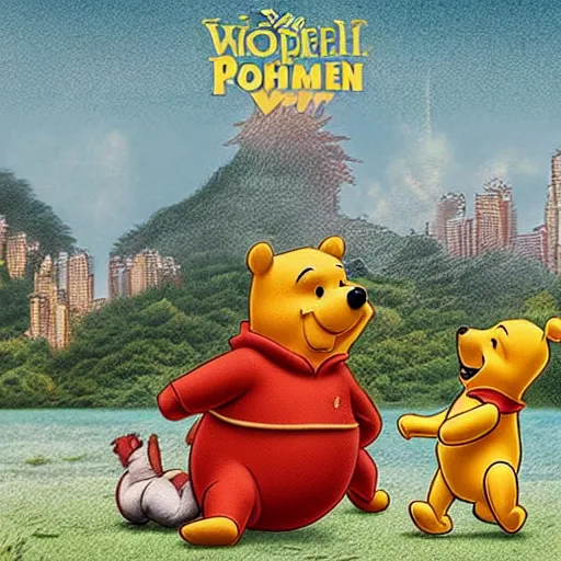 Image similar to winnie the pooh as godzilla versus xi jinping, cinematic composition, epic dramatic lighting, realistic, hyperdetailed, photorealistic, photograph, epic scale