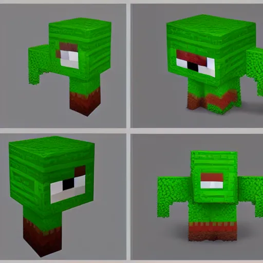 prompthunt: minecraft creeper in real life, concept art, fantasy