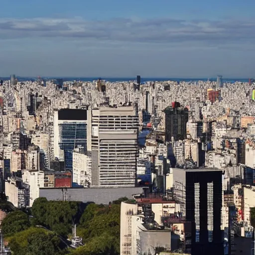 Prompt: skyline of buenos aires