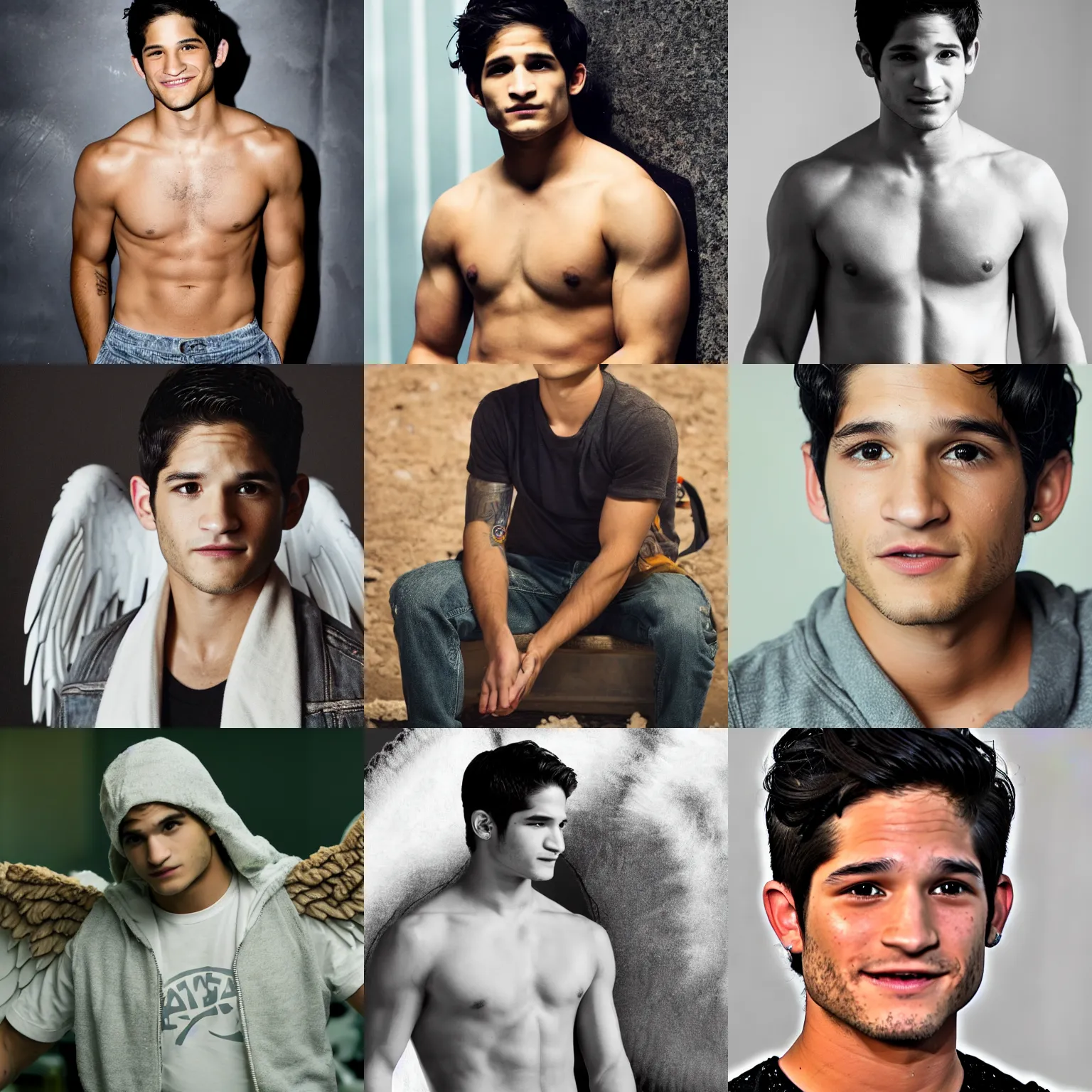 Prompt: tyler posey as an angel, detailed, 4k, HD, award-winning photograph