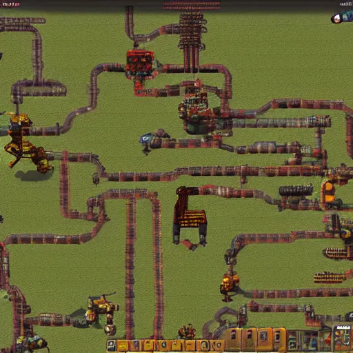 Prompt: images from the game factorio