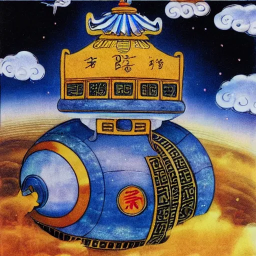 Image similar to bao qing tian in a spaceship