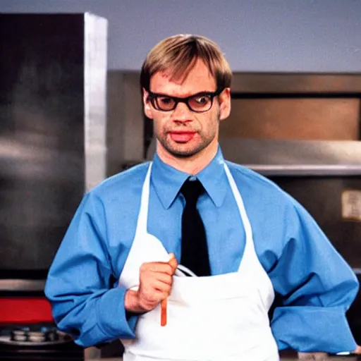 Image similar to jeffrey dahmer competing on hell's kitchen