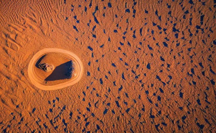 Prompt: top view of a desert, natural light, cinematic lighting, 8 k