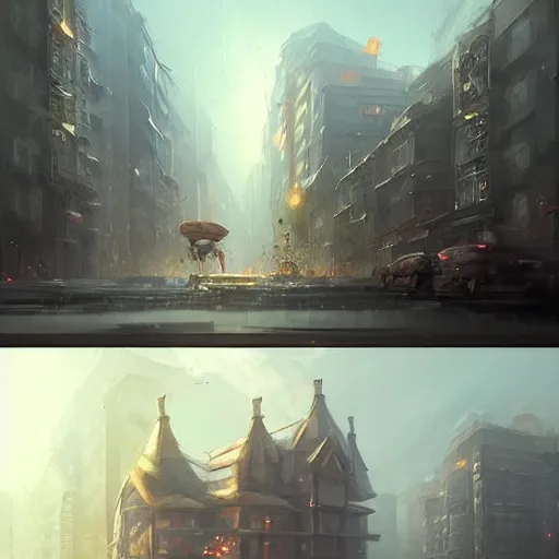 Image similar to 🍄🏢digital Art, Greg rutkowski, Trending artstation,cinematic