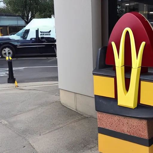 Image similar to Jesus spotted working at McDonalds