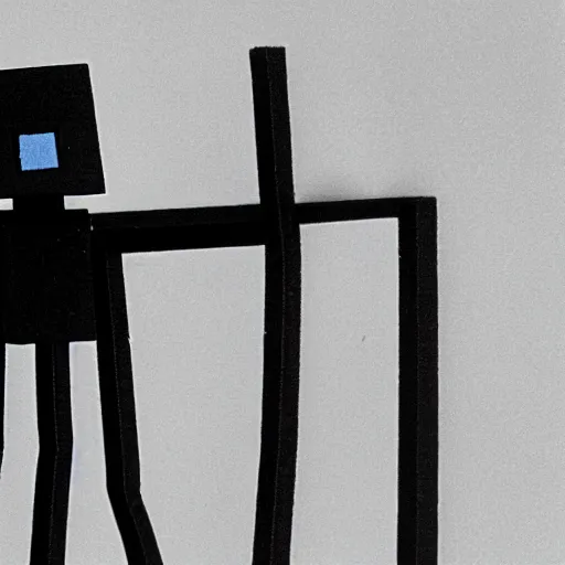 Image similar to 35mm photo of an enderman