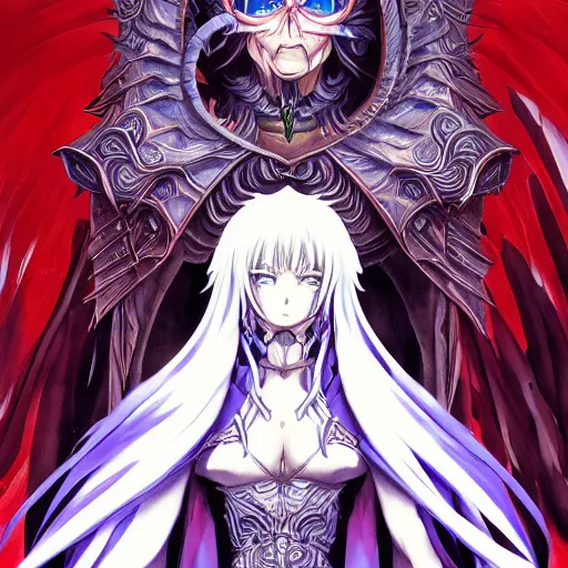 portrait of azrael angel of death, anime fantasy, Stable Diffusion