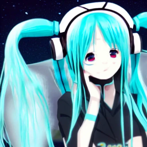 Prompt: Hatsune Miku Bored Ape NFT