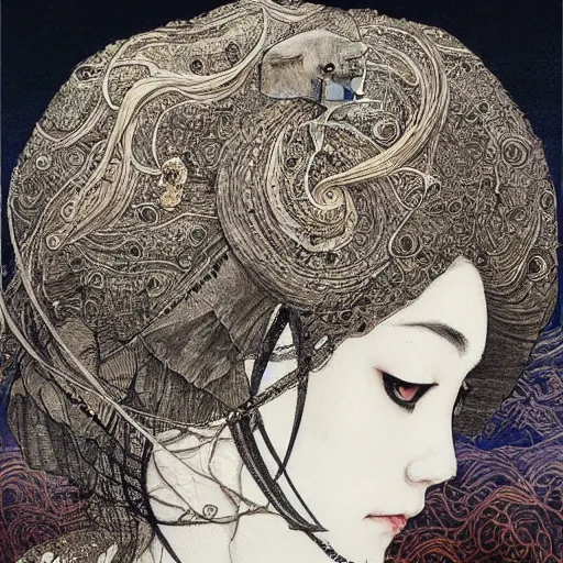 Prompt: elephant rock alula portrait painted in renaissance style drawn by vania zouravliov and takato yamamoto, inspired by fables, china doll face, smooth face feature, intricate oil painting, high detail, sharp high detail, manga and anime 2 0 0 0