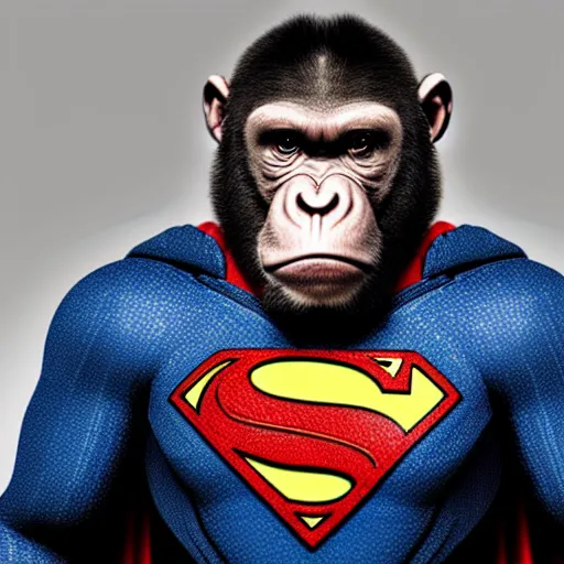 Image similar to UHD candid photo of Bored Ape Superman, accurate face, UHD, photorealistic, correct face, photo by Annie Leibowitz