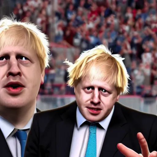 Image similar to Boris Johnson in NHL 21