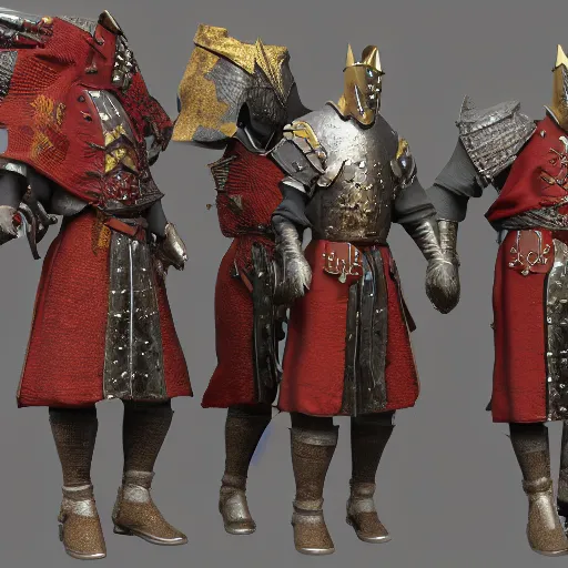 Prompt: traditional medieval spangenhelm variations, octane render, perfect detail