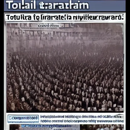 Image similar to a totalitarian nightmare.