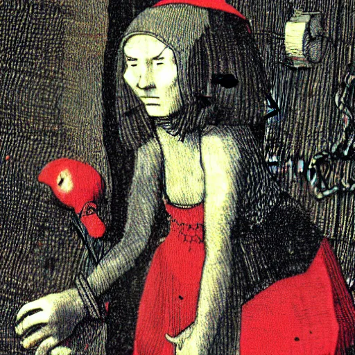 Image similar to Yume Nikki by Hieronymous Bosch