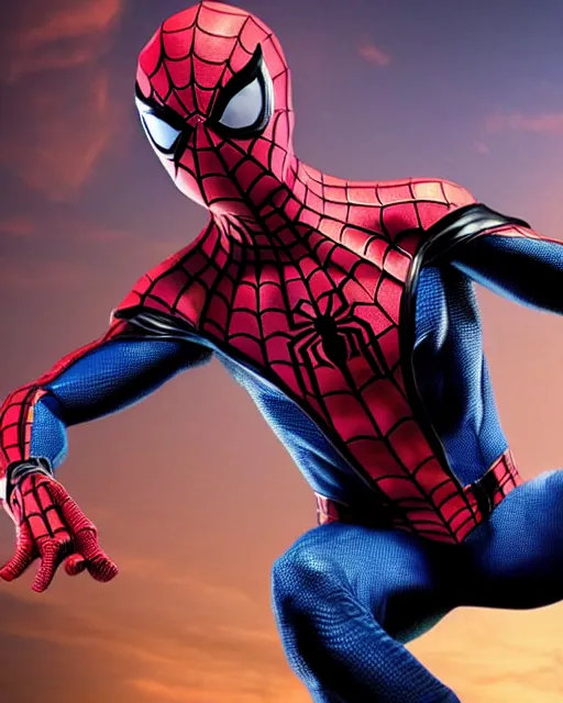 Prompt: spider - man created this suit to combat the hobgoblin the suit warps light and sound around it, rendering it invisible. clear translucent spiderman