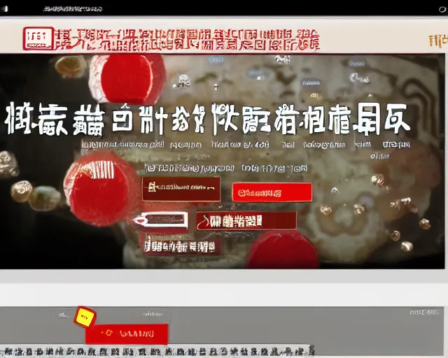 Image similar to old ancient chinese website full of spam. internet explorer window is glitching out. mum wtf