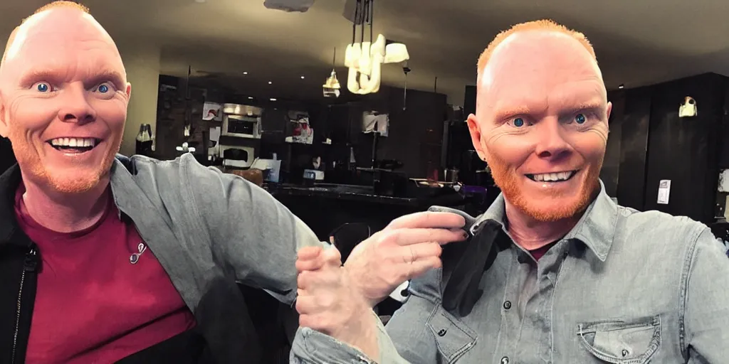 Image similar to Bill Burr wearing Barbiecore, high quality