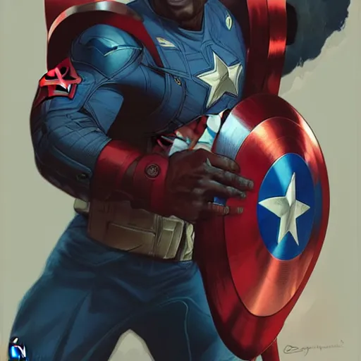 Prompt: MKBHD as captain america, artstation, digital painting, detailed, illustration, art by Artgerm and Grek Rutkowski and Alphonse Mucha