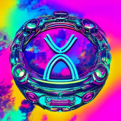 Image similar to a and w vaporwave logo, colorful, digital art, cosmic, 3 d high definition, trending on art station, photorealistic, high resolution, 8 k, octane, hyper detailed, insane details, intricate, elite, ornate, elegant trend, highly detailed and intricate, sharp focus, photography, unreal engine