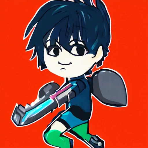 Image similar to chibi kawaii meteos illustration