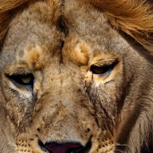 Image similar to a photo of a lion's head as the sun, ultra high detail, 8 k.