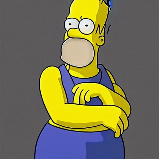 Prompt: realistic homer simpson