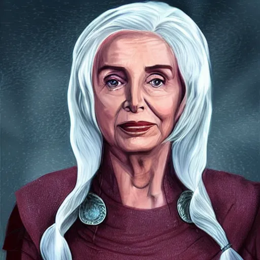 Image similar to Nancy Pelosi as Daenerys Targaryen, Digital Art Inspiring