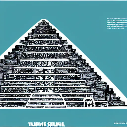 Image similar to tortoise in the desert pyramid ziggurat highly detailed concept art schematic, Laurie Greasley