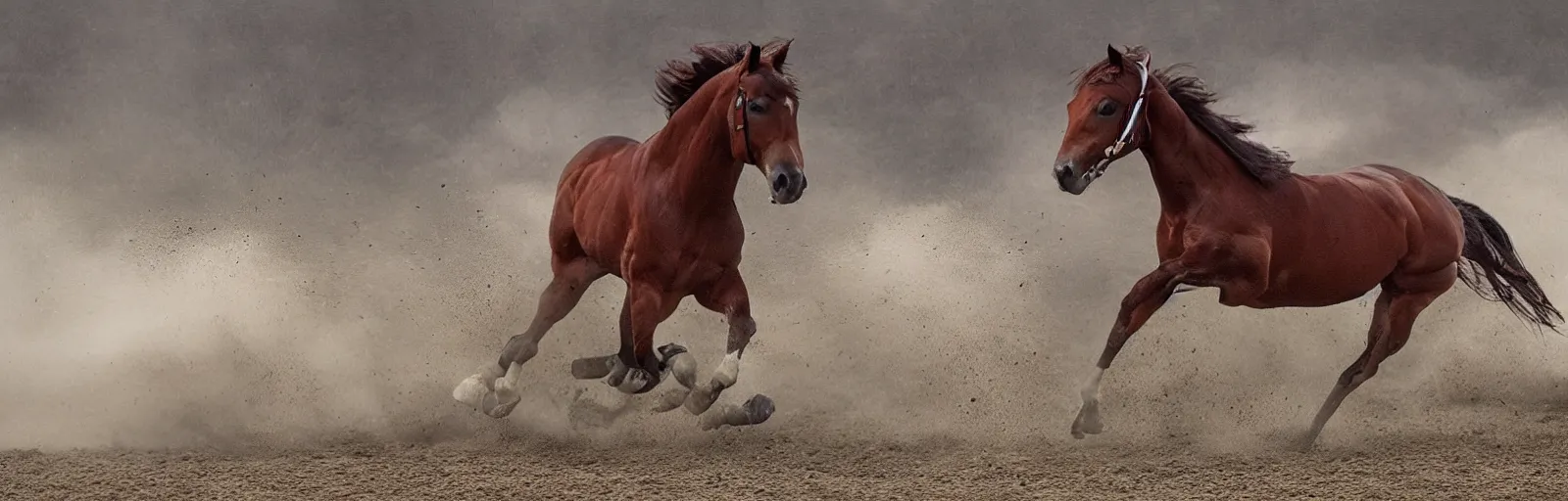 Prompt: a very fast horse